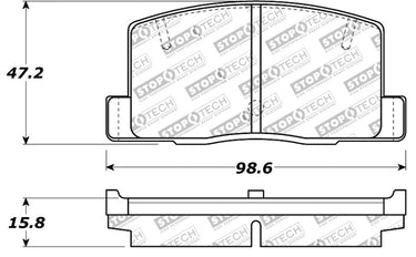 Carbotech CT528 Brake Pads - Toyota Rear
